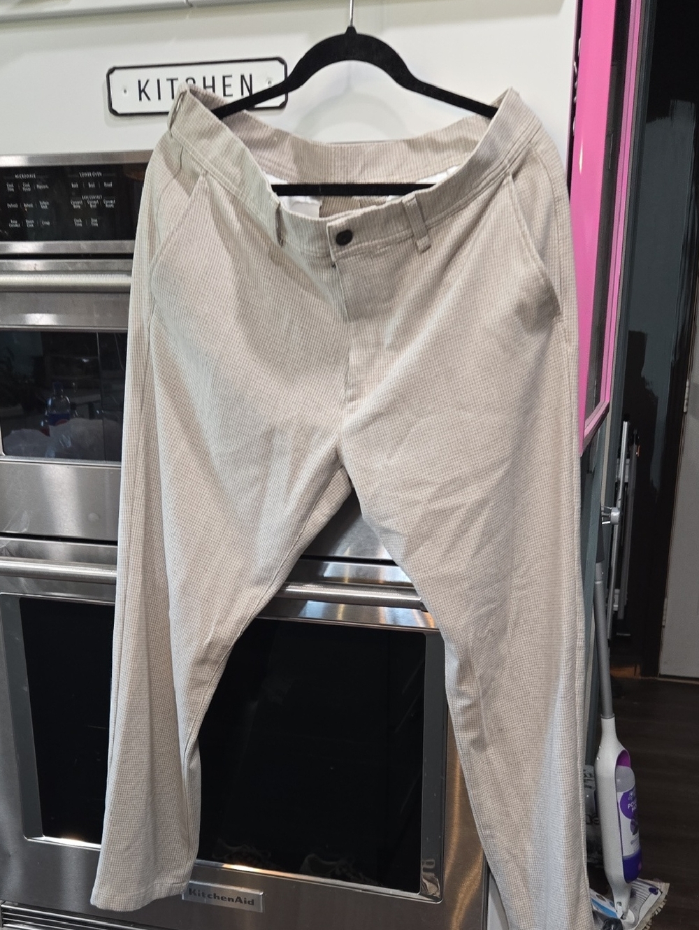 Zara Womens Light Beige Corduroy Trousers